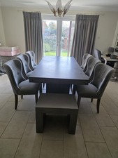 8-Seater Grey Dining Table and