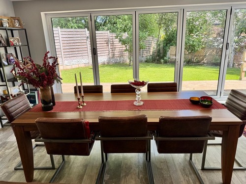 Walnut wood dining table - dining, and