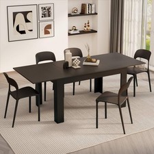 Extendable Dining Table Black