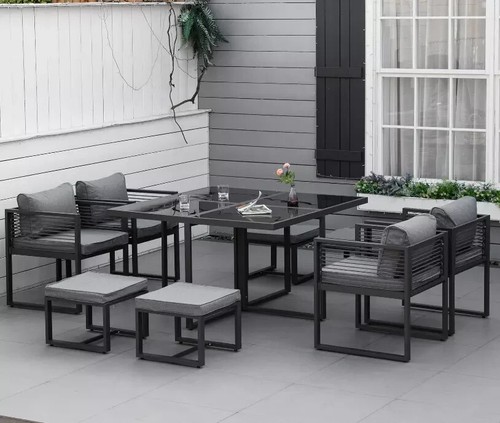Garden furniture set aluminium - furniture,
