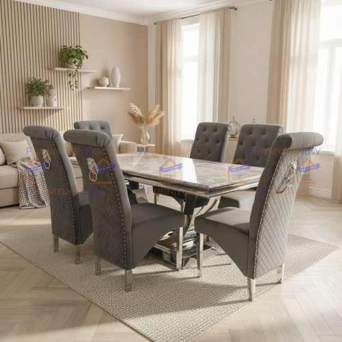 Stand light grey marble - u,