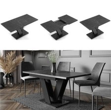 Marble Dining Table Black